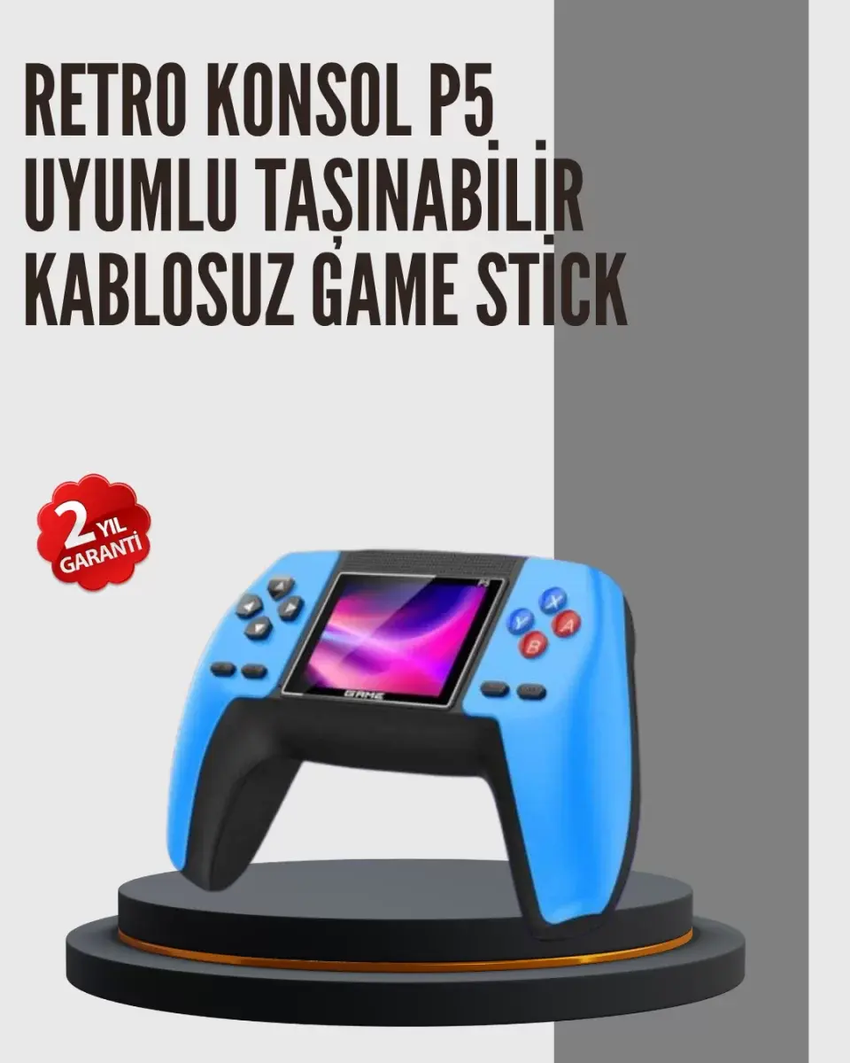 Nostaljik Mini Gamepad | 520 Hazır Oyun, Tak Ve Oyna