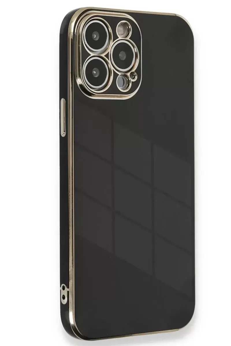 Newface İphone 15 Pro Kılıf Volet Silikon - Siyah