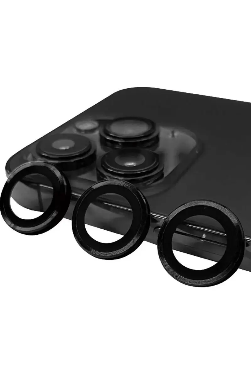 Newface Apple İphone 14 Pro Max Raze Metal Kamera Lens - Siyah
