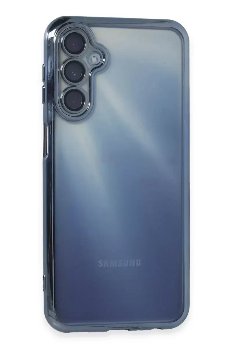 Newface Samsung Galaxy A25 5g Kılıf Razer Lensli Silikon - Açık Mavi