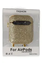 Newface Airpods 2 (2.nesil) Spell Simli Kılıf - Gold
