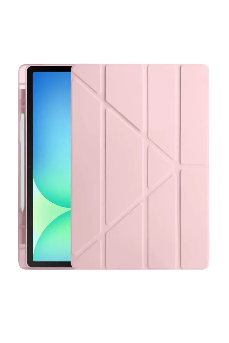 Newface İpad Pro 11 (2024) Kılıf Kalemlikli Hugo Tablet Kılıfı - Rose Gold