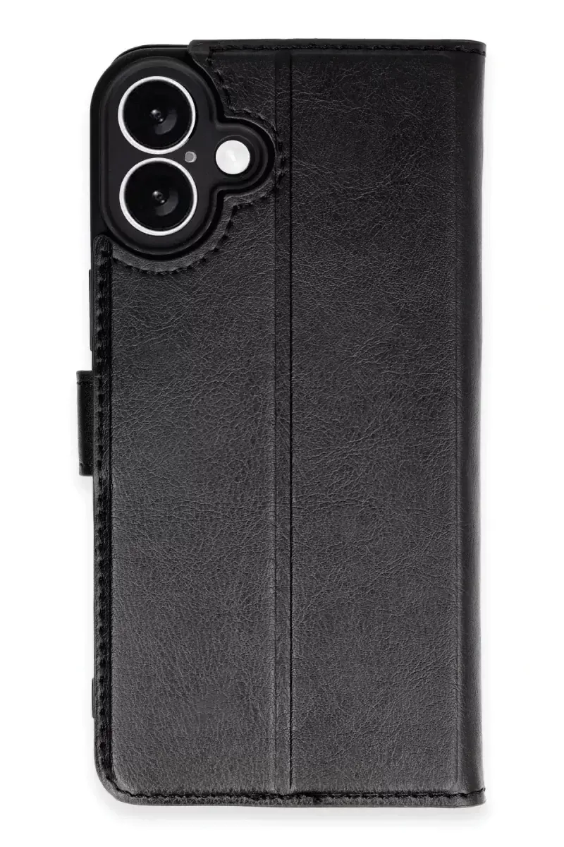 Newface İphone 16 Plus Kılıf Trend S Plus Kapaklı Kılıf - Siyah