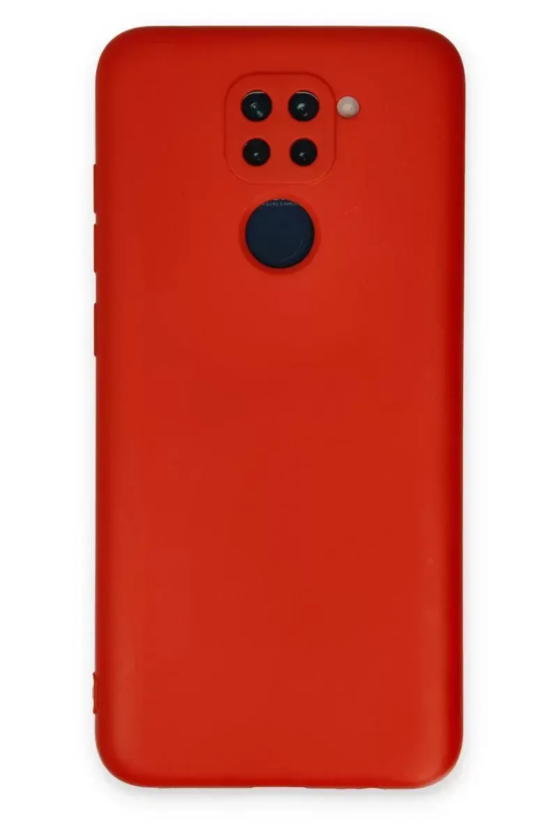Newface Xiaomi Redmi Note 9 Kılıf Nano İçi Kadife Silikon - Kırmızı
