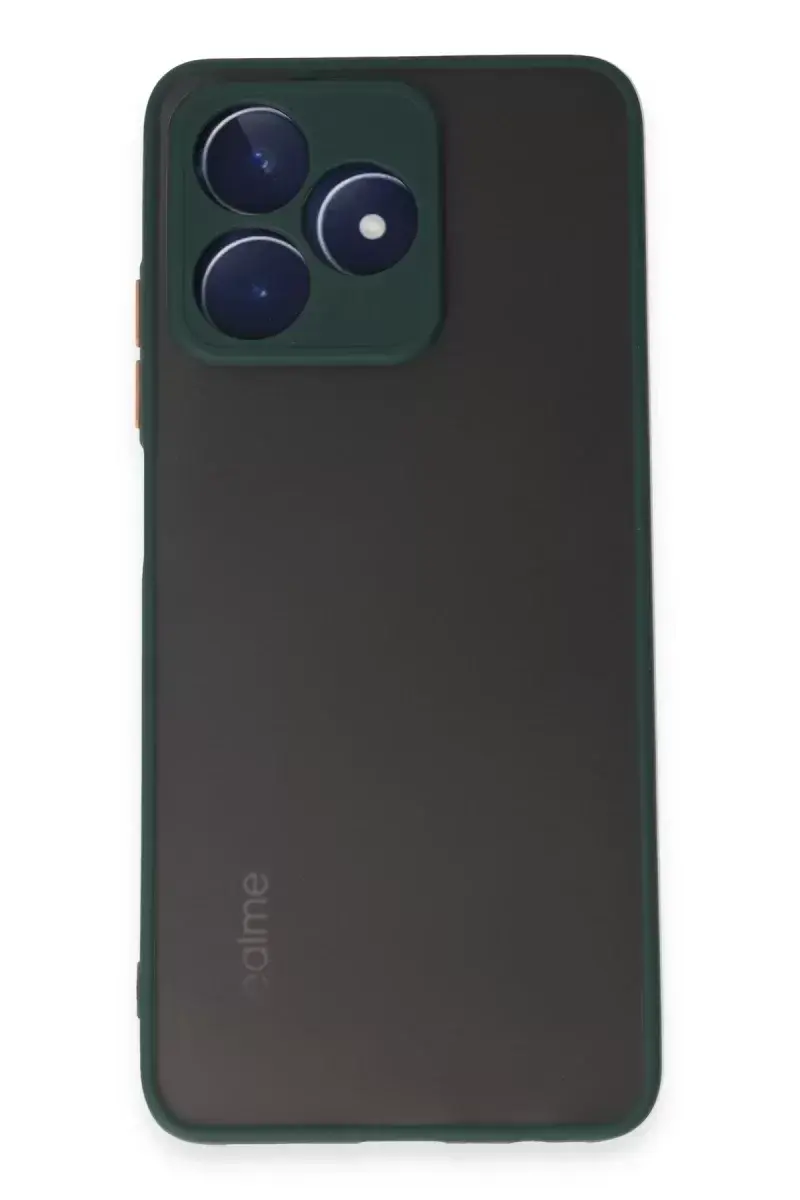 Newface Realme C53 Kılıf Montreal Silikon Kapak - Yeşil