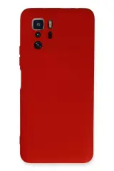 Newface Xiaomi Poco X3 Gt Kılıf Nano İçi Kadife Silikon - Kırmızı