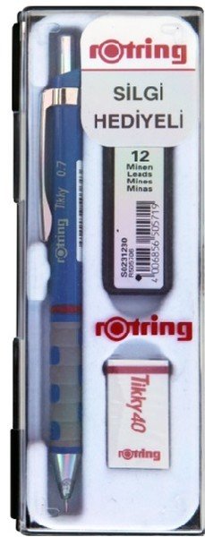Tikky 0,7 MM Uçlu Kalem Silgi Hediyeli Mavi Renk