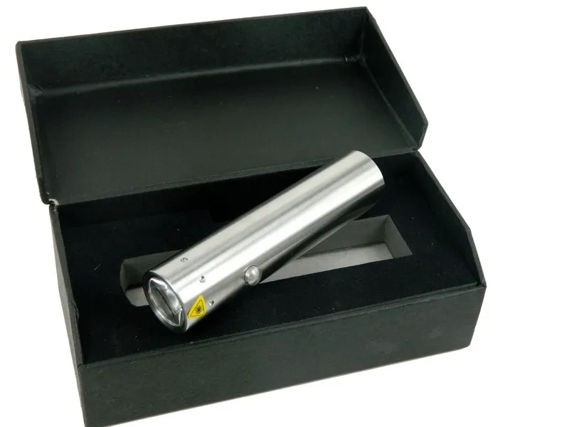 F Bk30 Paslanmaz Metal El Feneri - Pilli, Kutulu, Sellektörlü