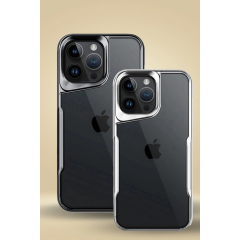 İphone 16 Pro Max Kılıf Boyi Silikon Kapak - Gümüş