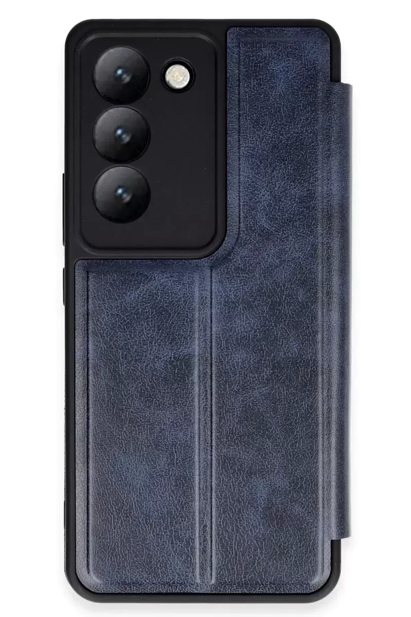 Newface Vivo V30 Lite 4g Kılıf Flip Cover - Lacivert