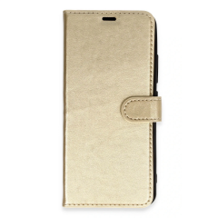 Tcl L7  Trend S Plus Kapaklı Kılıf - Gold