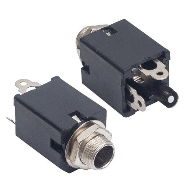 6.3mm Gitar Jack Şase Stereo Dik