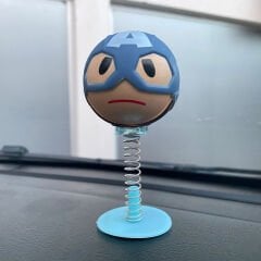 Kaptan Amerika Sallanan Kafa Zıp Zıp Marvel Lisanslı