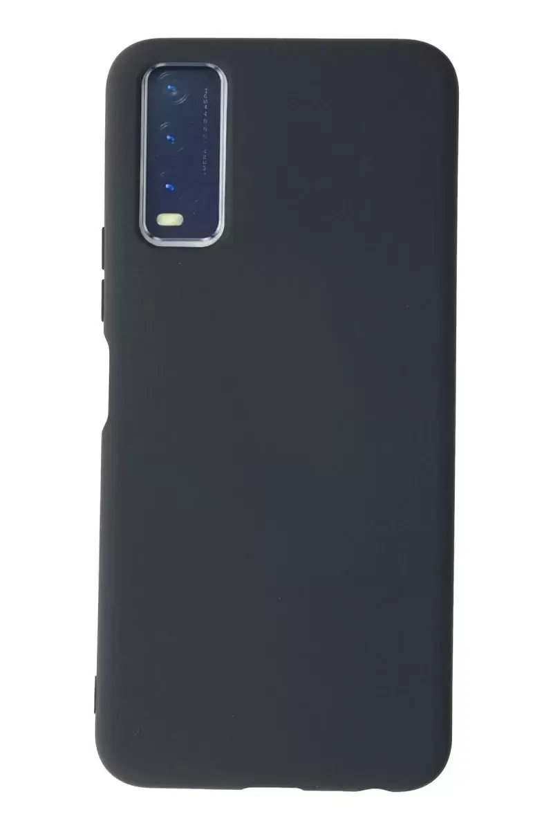 Newface Vivo Y11s Kılıf Nano İçi Kadife Silikon - Gri