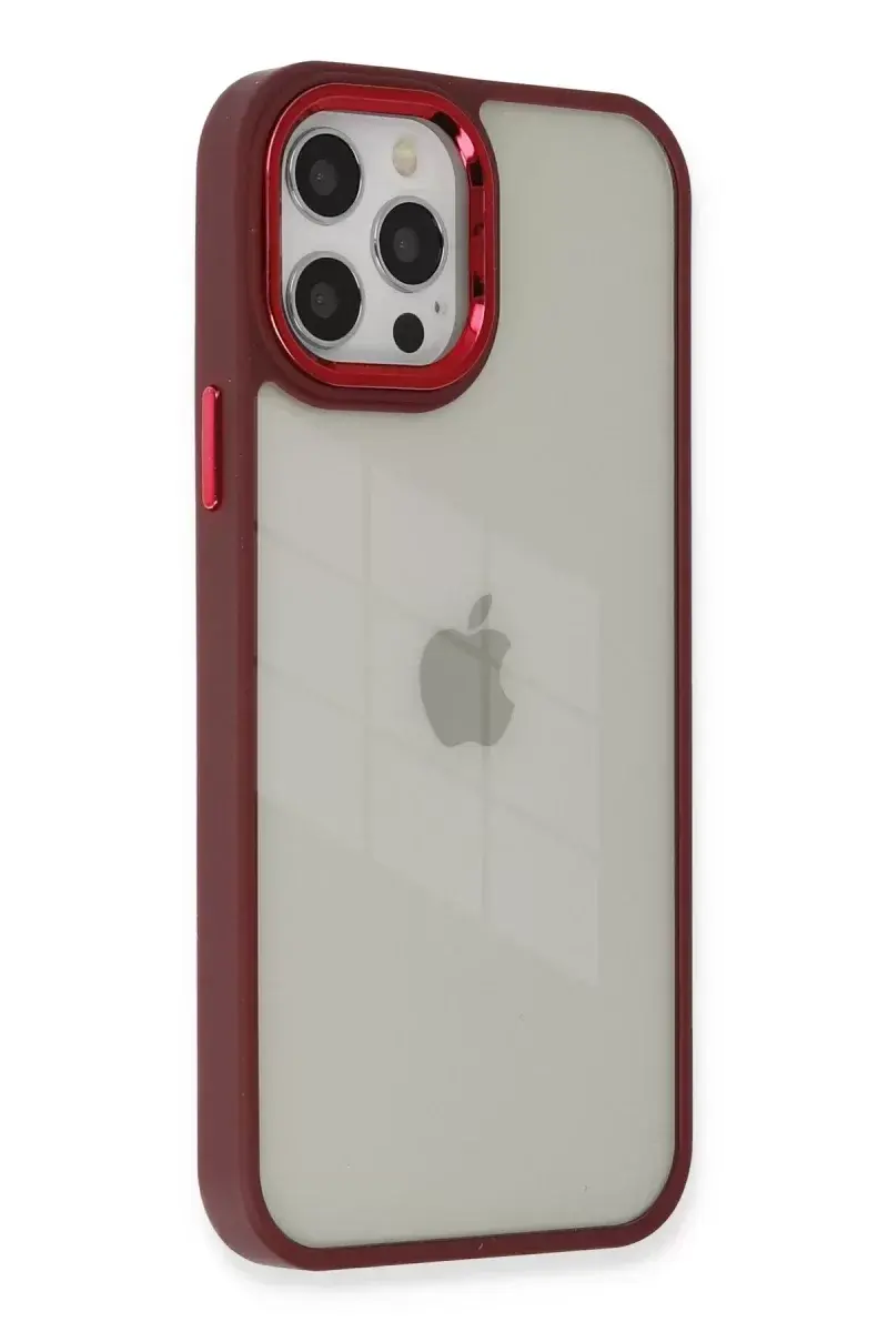 Newface İphone 12 Pro Max Kılıf Dora Kapak - Kırmızı