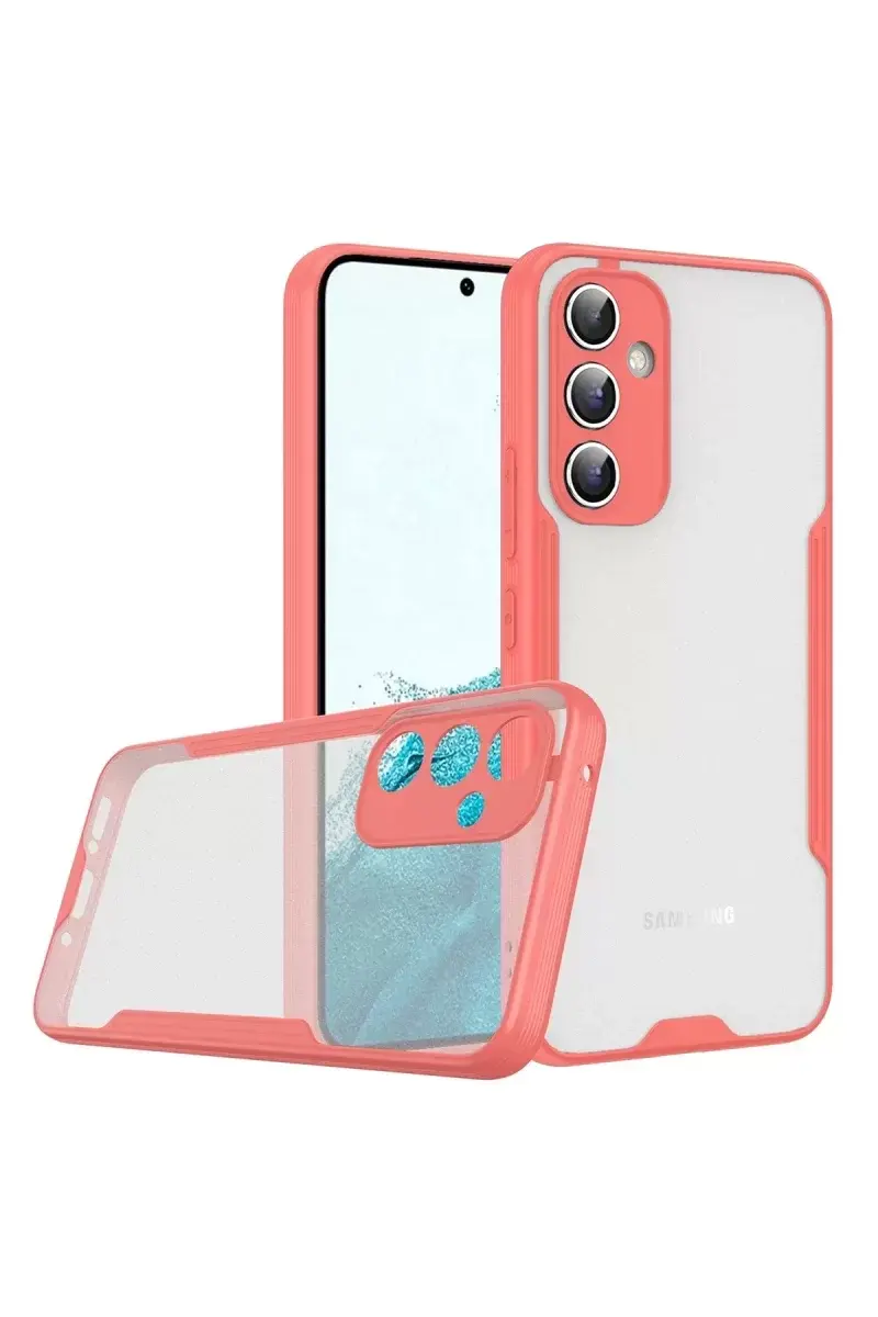 Newface Samsung Galaxy A24 4g Kılıf Platin Silikon - Pembe