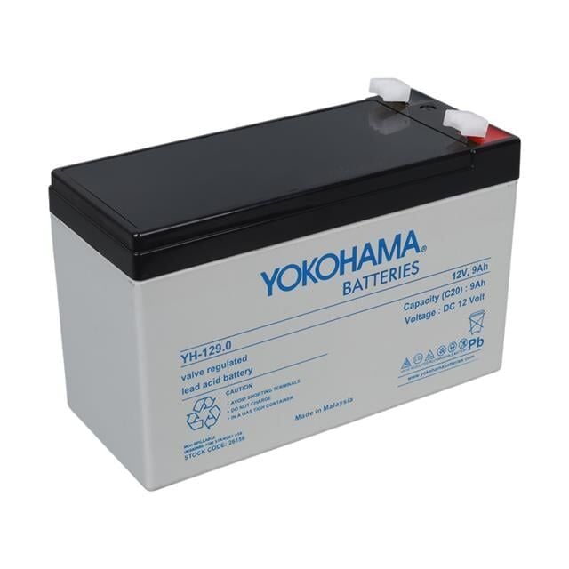 Yokohama Yh-129.0 12 Volt - 9 Amper Akü (150x65x90 Mm)