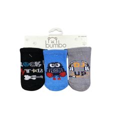 Bumbo 3Lü Bebek Çorabı 6-12 Ay - Rock Star