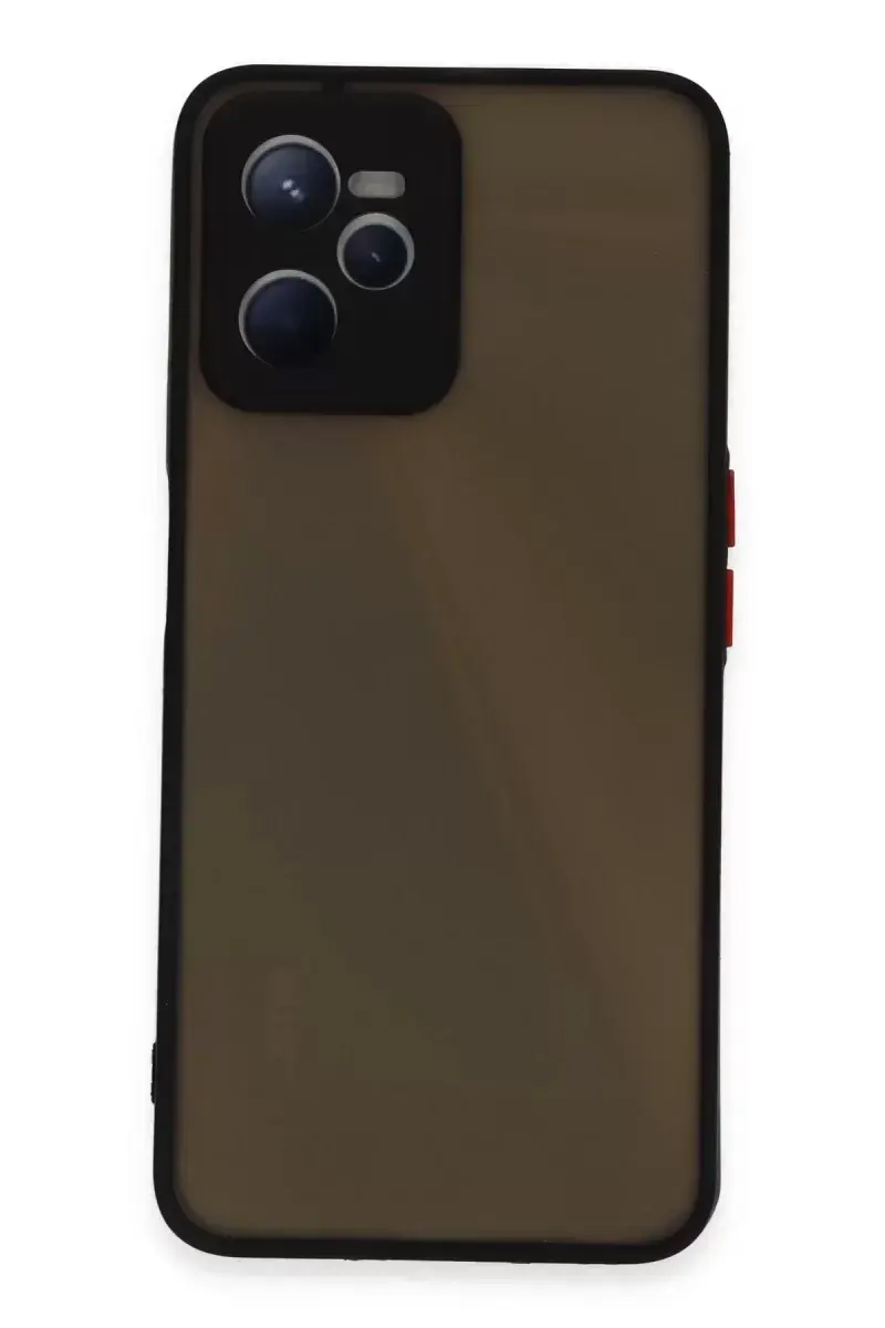 Newface Realme C35 Kılıf Montreal Silikon Kapak - Siyah