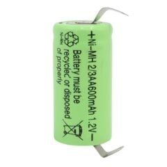 Powermaster Pm-17934 1.2 Volt 600mah Nı-mh 2/3aa Şarj Edilebilir Puntalı 14280 Lityum Pil