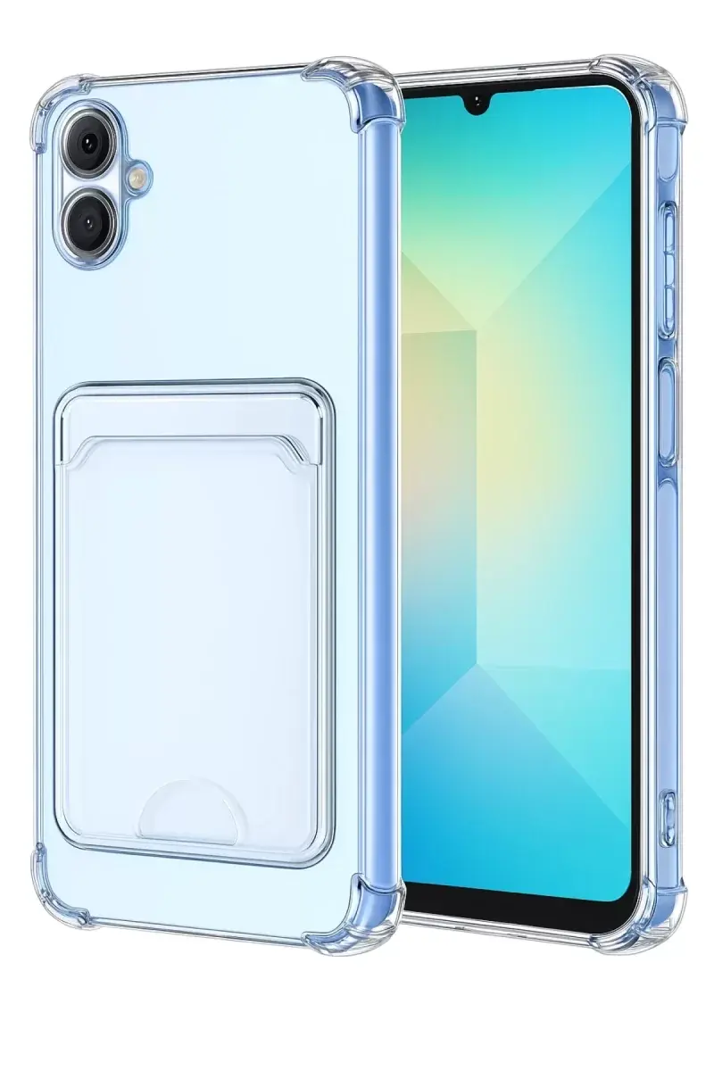 Newface Samsung Galaxy A07 4g Kart Şeffaf Silikon - Şeffaf