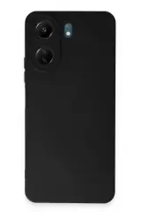 Newface Xiaomi Redmi 13c Kılıf Nano İçi Kadife Silikon - Siyah