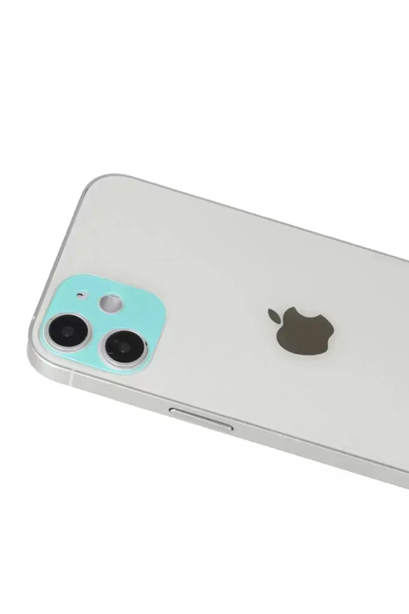 Newface Apple İphone 12 Rainbow Kamera Lens Koruma Cam - Yeşil