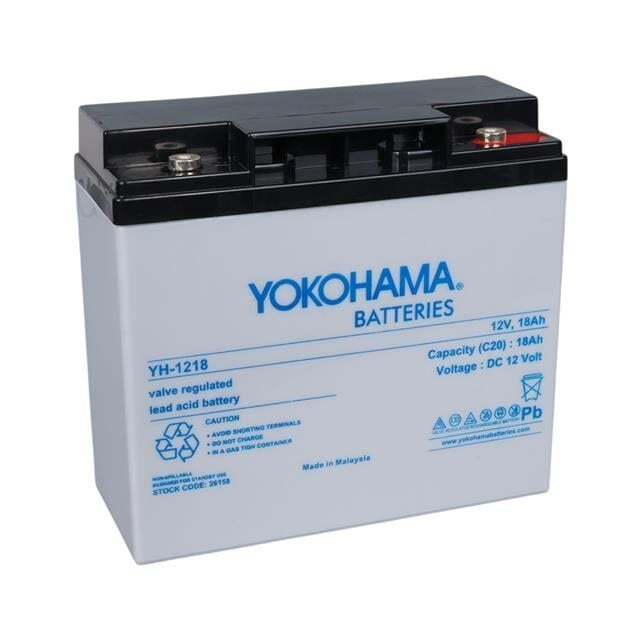 Yokohama Yh-121.8 12 Volt - 18 Amper Akü (181x76x167 Mm)