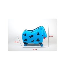 OX Moo Çocuk Valizi - Mavi