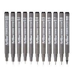 Teknik Çizim Kalem Seti 11 Parça (0,03mm-0,8mm)