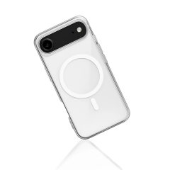 İphone 17 Air Kılıf Magneticsafe Şeffaf Silikon - Şeffaf