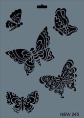 Rich New Seri N-245 Stencil 35x25 cm