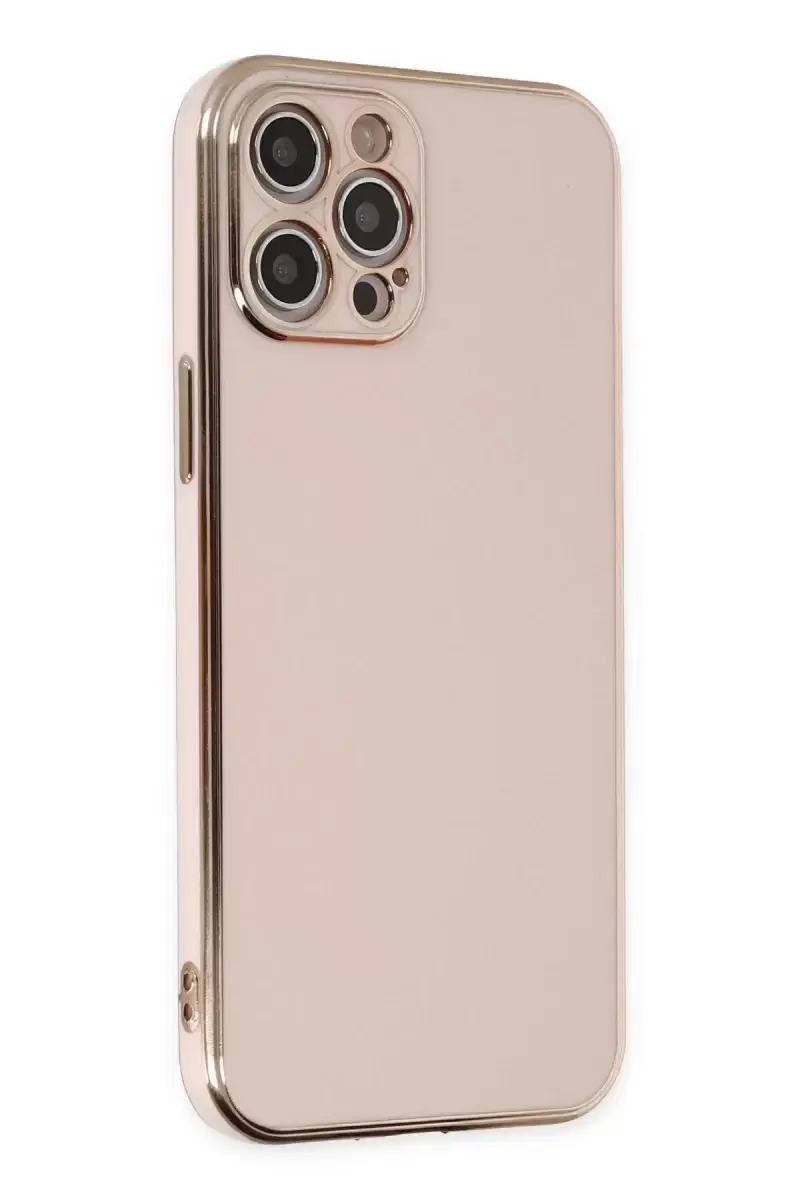 Newface Apple İphone 12 Pro Kılıf Volet Silikon - Pembe