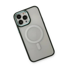 İphone 14 Pro Kılıf Room Magneticsafe Silikon - Köknar Yeşili