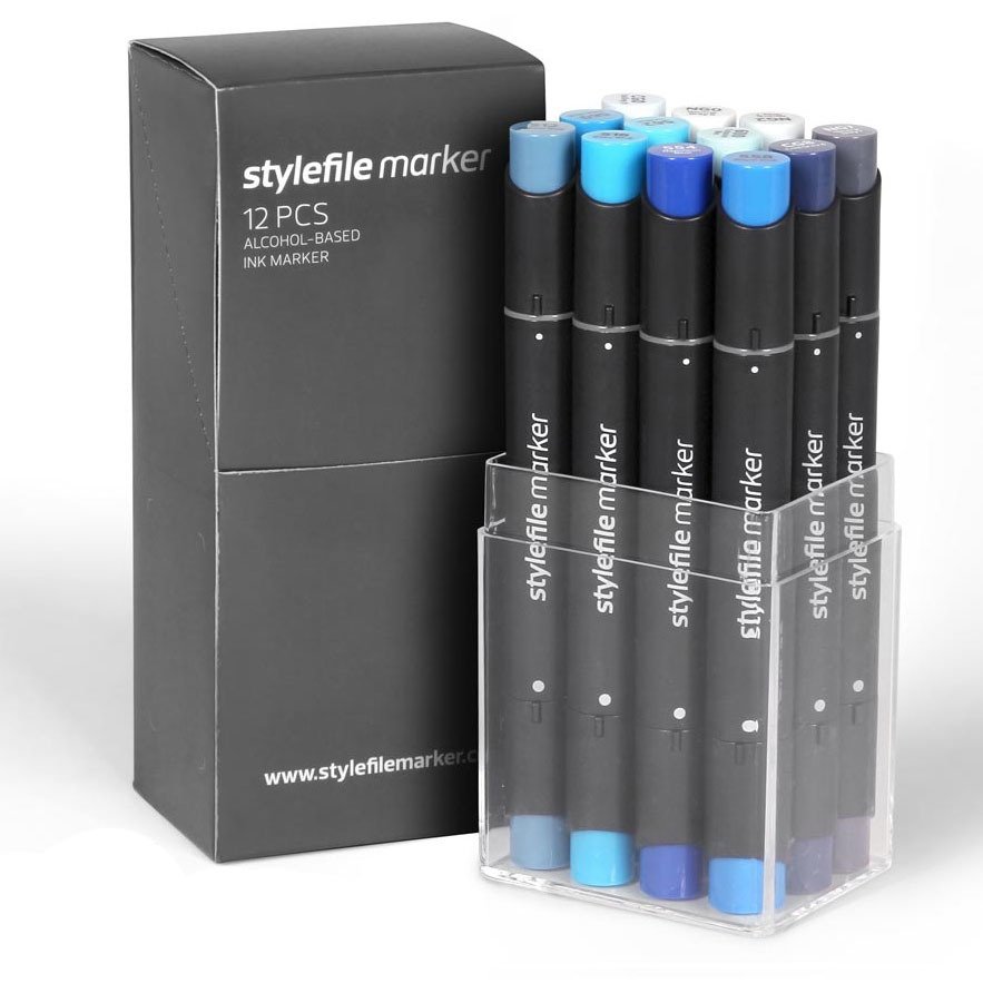 Marker 12'li Steel Set