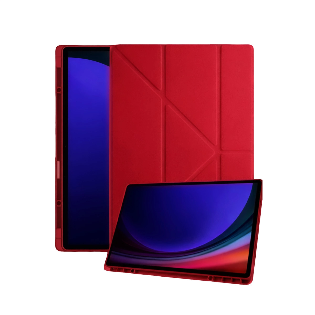Samsung Galaxy Tab A11 Kalemlikli Mars Tablet Kılıfı - Kırmızı