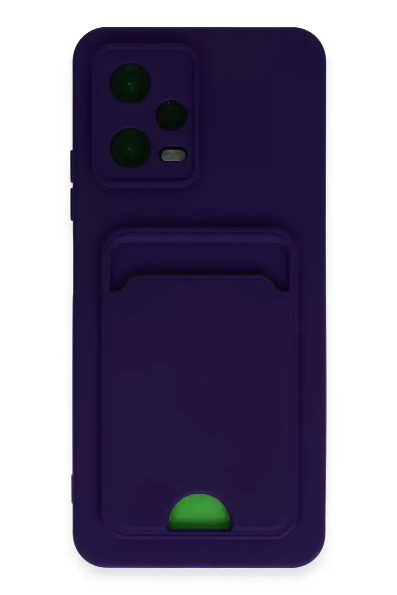 Newface Xiaomi Poco X5 5g Kılıf Kelvin Kartvizitli Silikon - Derin Mor