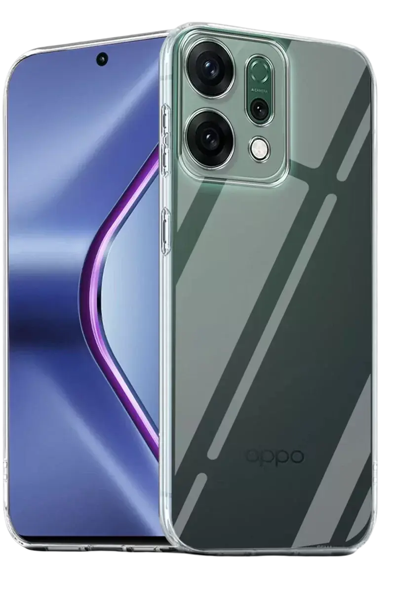 Newface Oppo Reno 14 Kılıf Lüx Şeffaf Silikon - Şeffaf