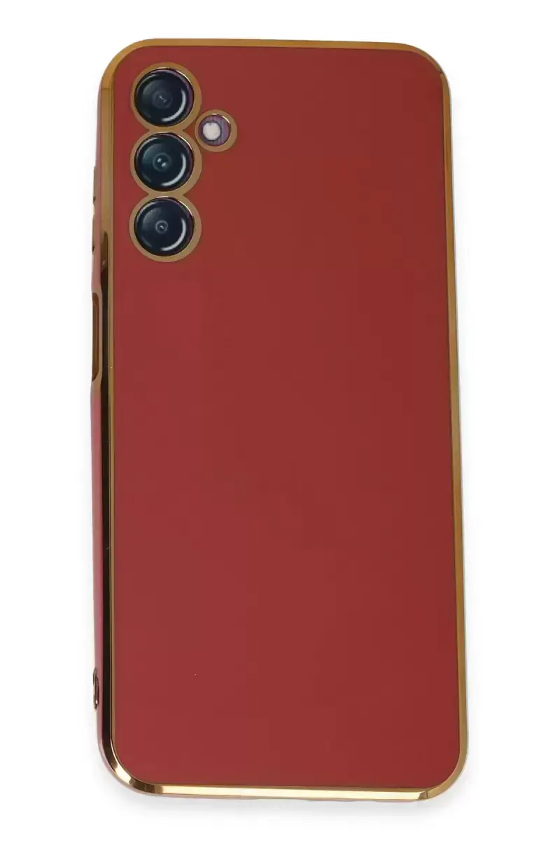 Newface Samsung Galaxy M14 5g Kılıf Volet Silikon - Kırmızı