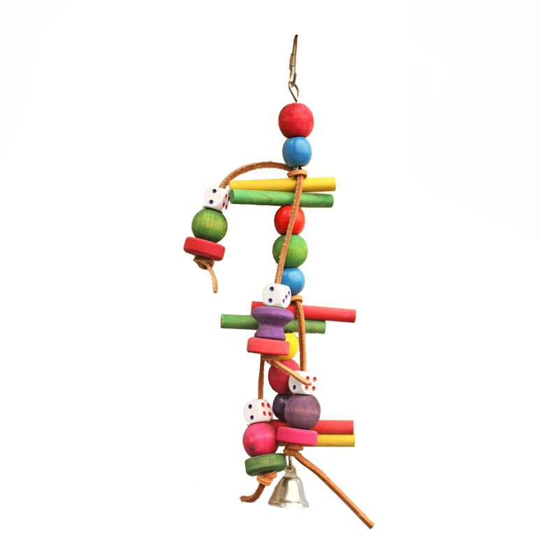 Loofah Doğal Ahşap Kuş Oyuncağı 30 cm