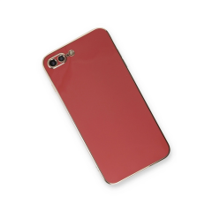 İphone 7 Plus Kılıf Volet Silikon - Kırmızı
