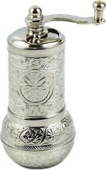 Osmanlı Motifli Kahve Ve Baharat Değirmeni Gümüş