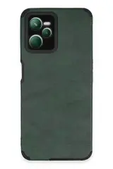 Newface Realme C35 Kılıf Loop Deri Silikon - Yeşil