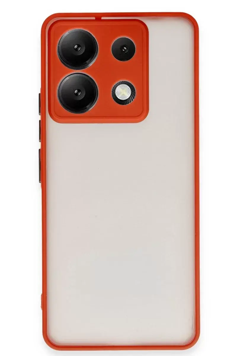 Newface Xiaomi Redmi Note 13 Pro 5g Kılıf Montreal Silikon Kapak - Kırmızı