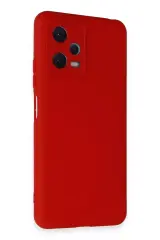 Newface Xiaomi Redmi Note 12 5g Kılıf Nano İçi Kadife Silikon - Kırmızı
