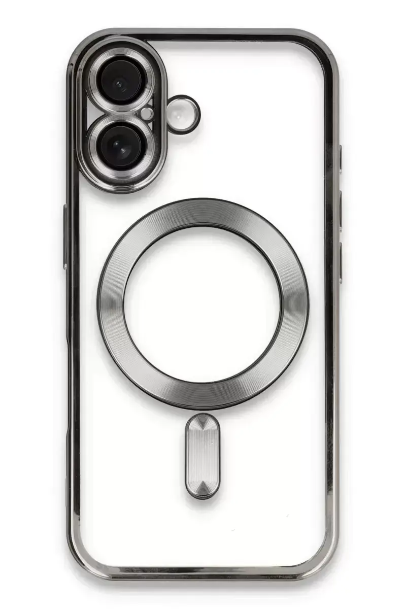 Newface Apple İphone 16 Kılıf Kross Magneticsafe Kapak - Titan Gri