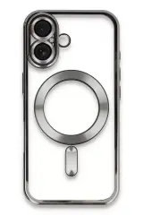 Newface Apple İphone 16 Kılıf Kross Magneticsafe Kapak - Titan Gri