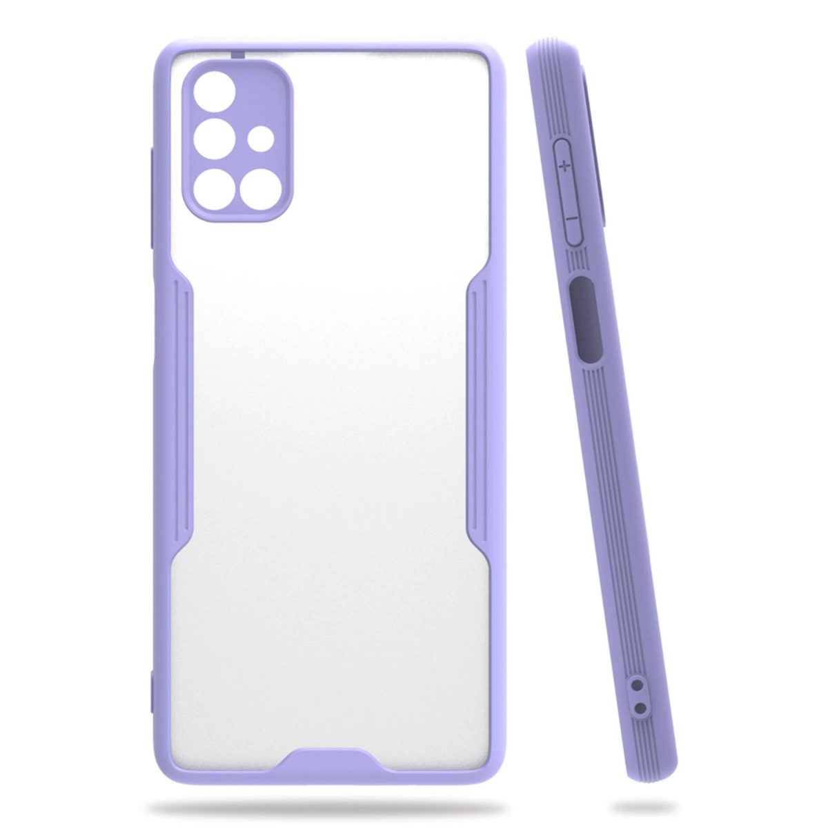 Samsung Galaxy M51 Kılıf Platin Silikon - Lila