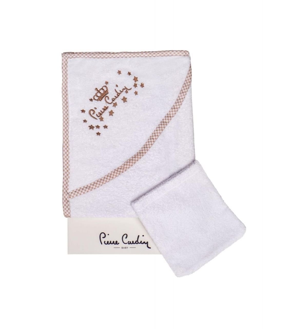 Pierre Cardin Bebek Kurulama Havlusu - Kese - Kahve