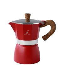 3 Cup Moka Pot - Kırmızı